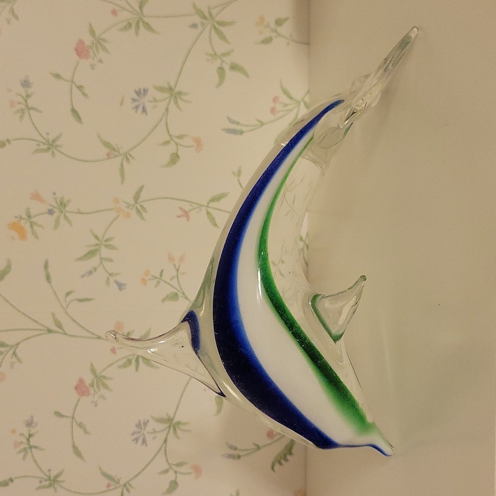 Glass Dolphin Figurine